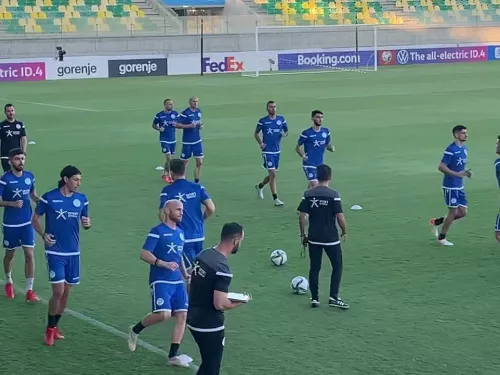 Προπόνηση Εθνικής Κύπρου ενόψει Κροατίας