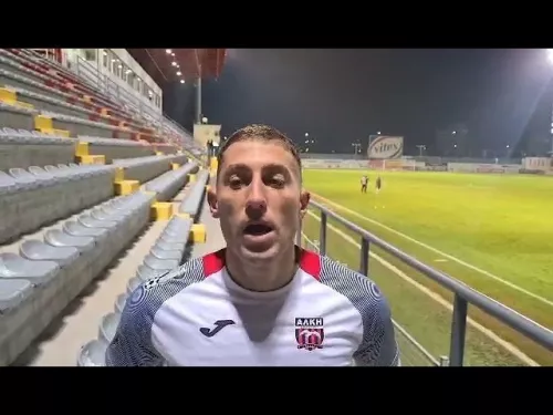 Ο Σωτήρης Φιάκας της Αλκής, μετά τη νίκη με Νέα Σαλαμίνα