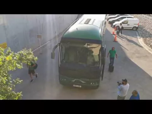 Άφιξη Ομονοίας στο ΓΣΠ για το ματς με Καμπάλα