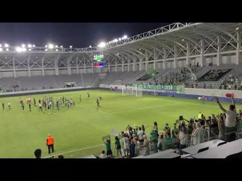 Πανηγυρισμοί Αρειανων μετά την νίκη επί της ΑΕΚ στη πρεμιέρα