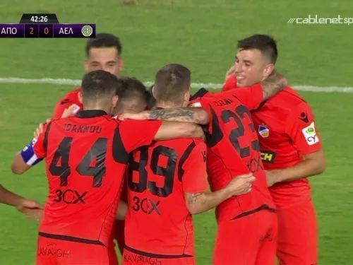 Δείτε το γκολ για το 2-0 της αναμέτρησης ΑΠΟΕΛ - ΑΕΛ