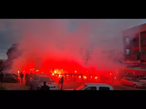 Οργανωμένοι Απόλλωνα - Υποδοχή στο Τσίρειο για τον επαναληπτικό με ΑΕΛ