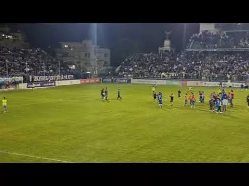 Χώμα που περπάτησα από όλο το γήπεδο μετά την λήξη της αναμέτρησης