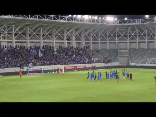 Πανηγυρισμοί στο Αλφαμεγα μετά το διπλό της Ανόρθωσης 01/10