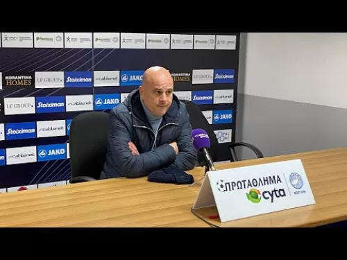 Τιμούρ Κετσπάγια μετά την νίκη της Ανόρθωσης στην Πάφο (19/1)