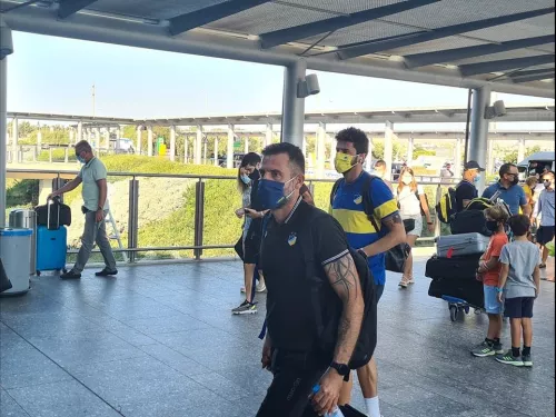 Αναχώρηση ΑΠΟΕΛ για Αθήνα (Φιλικό με Παναθηναϊκό 10/8/2021)