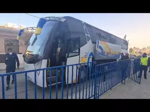 Αφιξη ΑΕΛ στο "Α. Παπαδόπουλος"