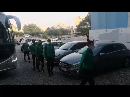 Η άφιξη της ΑΕΚ στο Τσίρειο