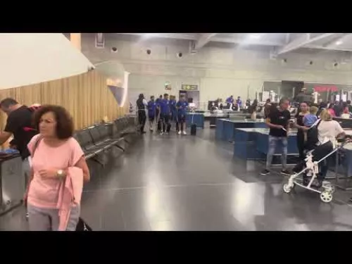 Άφιξη ΑΠΟΕΛ στο αεροδρόμιο για Βελιγράδι
