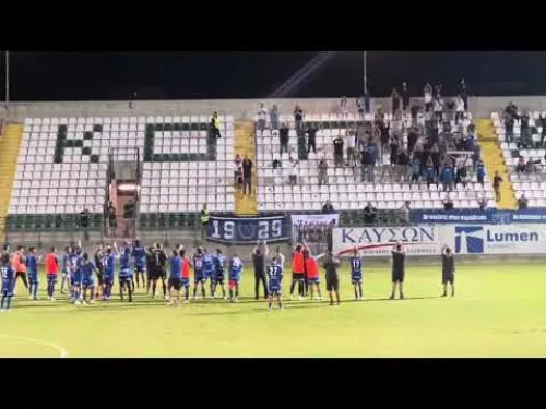 Ομόνοια Αραδίππου πανηγυρισμοί μετά τη νίκη επί Ομόνοια 29Μ στην Περιστερώνα
