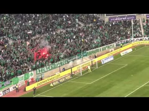 Χαμός μετά το 2-1 από τους οπαδούς της Ομόνοιας
