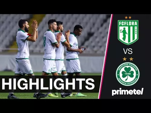 FLORA TALLINN - OMONOIA 2-1 Highlights (10/08/2021)