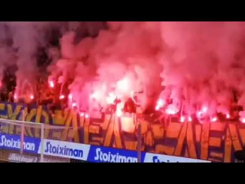 Pyro show ΑΕΛ vs Νέα Σαλαμίνα