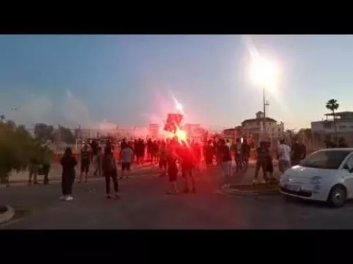 Οπαδοί Ολυμπιακού στην προπόνηση 12/5/2021