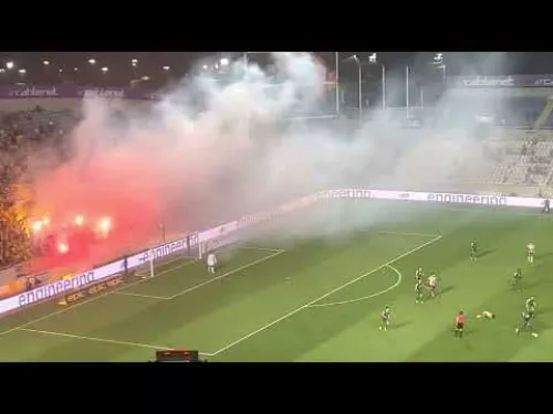Pyro show ΑΕΛ στο ΓΣΠ