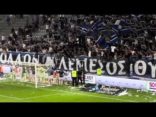 Κόσμος και παίχτες Απόλλωνα μετά την ήττα με 3-0 από την Πάφο