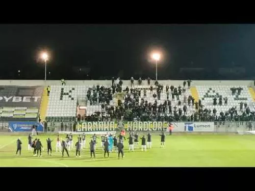 Πανηγύρια μετά την νίκη της ΑΕΚ στην Περιστερώνα