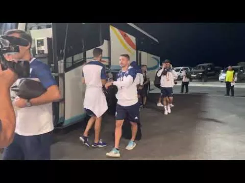 Άφιξη αποστολής Εθνικής Κύπρου