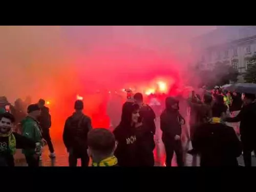 ΑΕΚ με πυρσούς στην Κρακοβία
