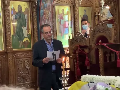 Πάρις Σπανός ΑΠΟΕΛ στο μνημόσυνο του Γιαννάκη Τσαγγαρίδη