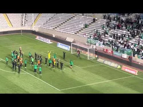 Άρης πανηγυρισμοί μετά το 3-0 στο ΓΣΠ με Ομόνοια