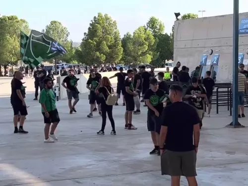 Άφιξη οπαδών Ολυμπιακού