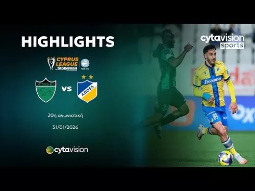 ΟΛΥΜΠΙΑΚΟΣ - ΑΠΟΕΛ (0-2) 20η Αγωνιστική 31.01.2026