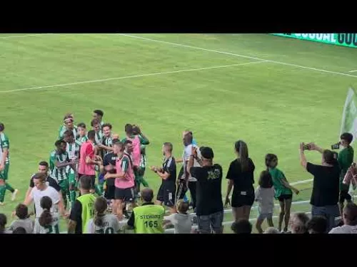 Πανηγυρισμοί μετά το 6-2 του Στεπίνσκι