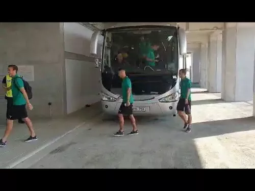Άφιξη ΑΕΚ στην ΑΡΕΝΑ