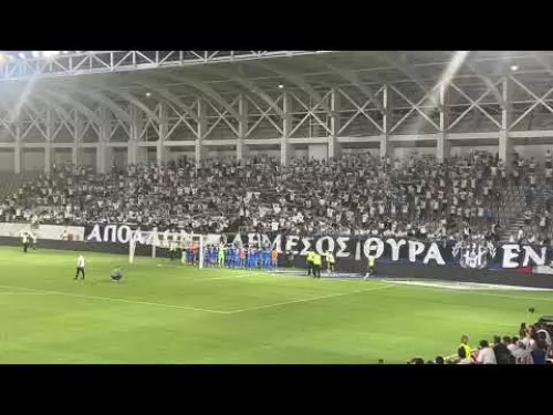 Πανηγυρισμοί Απόλλωνα μετά τη νίκη κόντρα στον Άρη