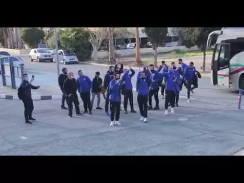 Άφιξη ομάδας φούτσαλ ΑΠΟΕΛ για τον τελικό με την Ομόνοια