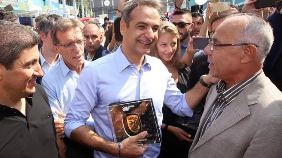 Μητσοτάκης: "Θα είμαστε κοντά σας για να γίνει το νέο γήπεδο του ΠΑΟΚ"