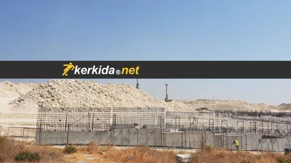 Limassol Arena/ Ο τοίχος αντιστήριξης... (φώτος)