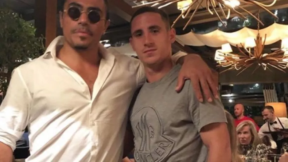 Ο Ποντένσε με τον SaltBae