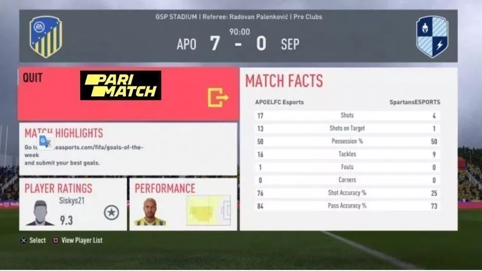 Ισοπαλία με Απόλλωνα και 7-0 με Spartan