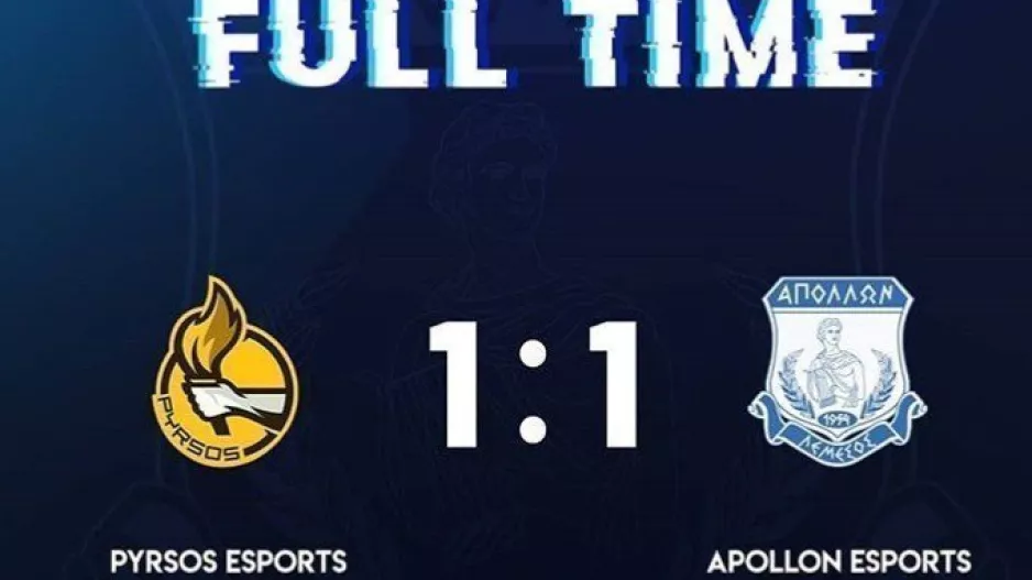 Δεύτερη ισοπαλία για ApollonEsports 