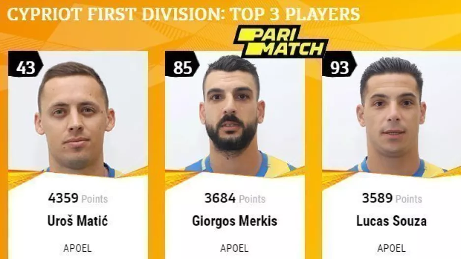 Πρωτιά για Μάτιτς, δεύτερος ο Μερκής, τρίτος ο Σόουζα