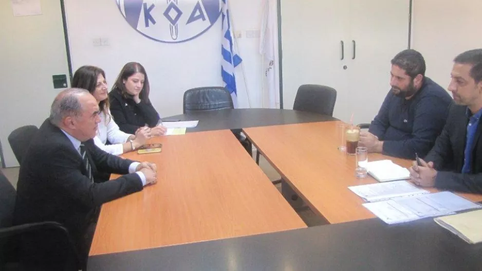 Ο Πρόεδρος ΚΟΑ συναντήθηκε με την Ομόνοια Ψευδά 