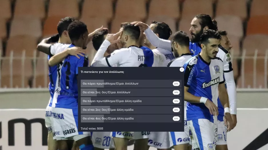 ΠΡΩΤΑΘΛΗΤΗΣ ο Απόλλωνας; (Τα ευρήματα της δημοσκόπησης)