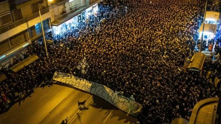 Εικόνες από το συλλαλητήριο των φίλων του ΠΑΟΚ