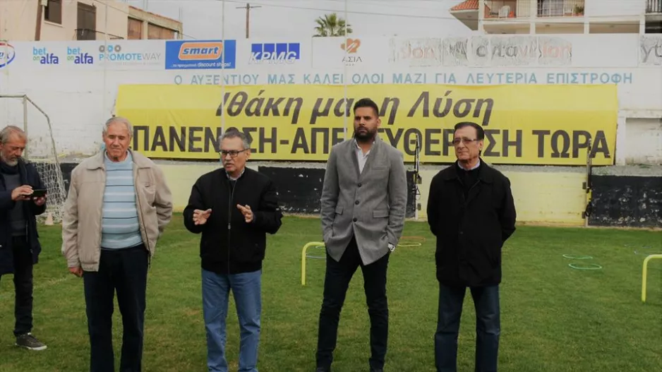 Ο Δήμαρχος Λύσης στην προπόνηση (φώτος)
