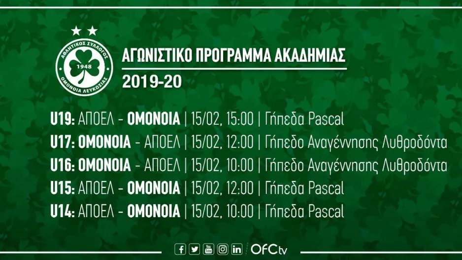 Το πρόγραμμα της Ομόνοιας