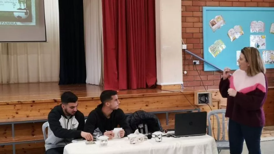 Τα είπαν με τους μαθητές οι παίκτες της ΑΕΚ
