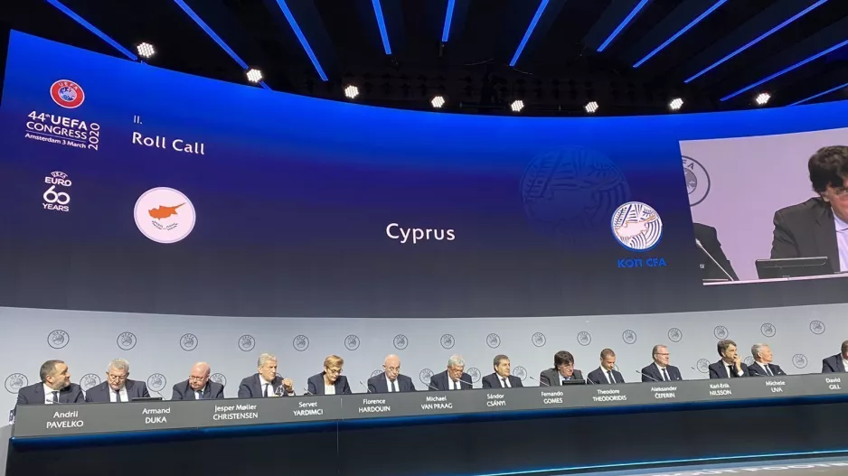Το νέο λογότυπο της ΚΟΠ στο Κογκρέσο της UEFA