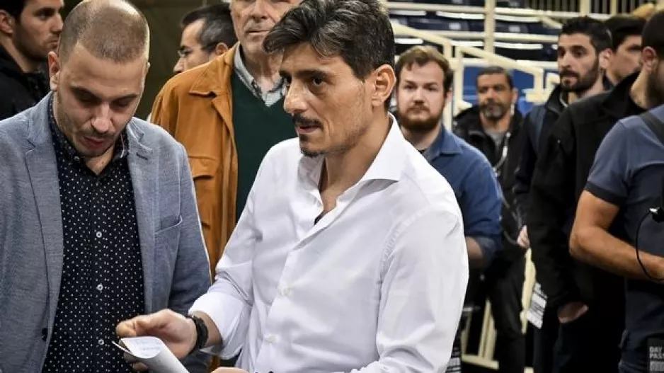 Στο ΟΑΚΑ ο Γιαννακόπουλος, μιλάει με παίκτες - τεχνικό τιμ