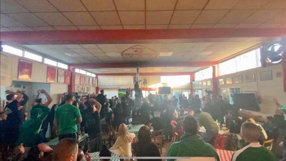 Fan Club Lakatamia/ "Ο δρόμος μεχρι το ΓΣΠ καταπράσινος, οπαδοί στα παράθυρα και στις καμπίνες"