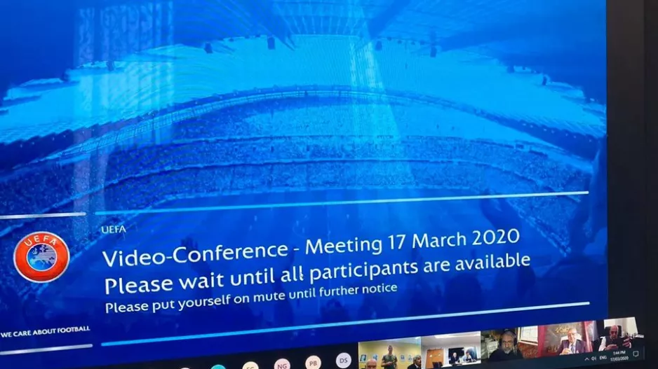 (ΚΟΠ) Η τηλεδιάσκεψη της UEFA