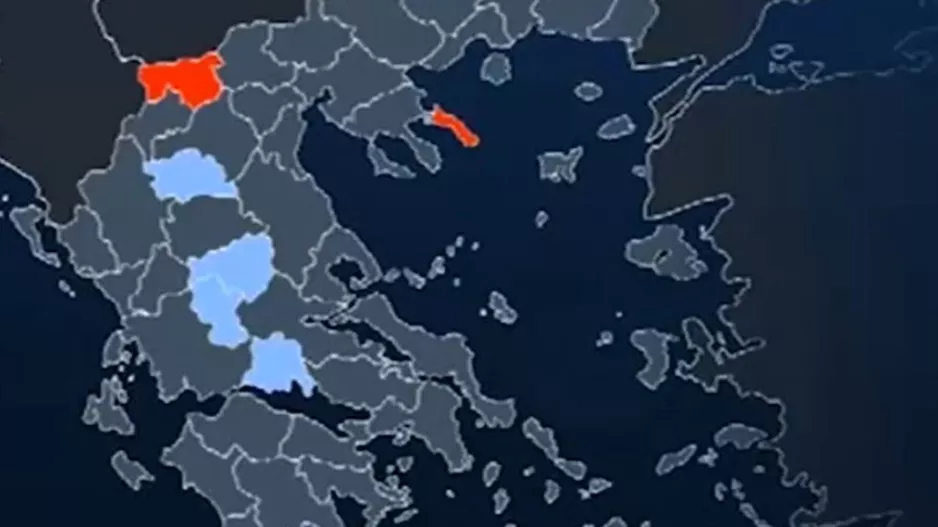 Ο χάρτης του κορονοϊού στην Ελλάδα: Η κόκκινη περιοχή και η χειρότερη μέρα