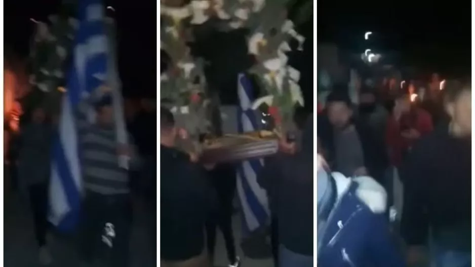 (ΒΙΝΤΕΟ) Στις 4 τα ξημερώματα έβγαλαν τον Επιτάφιο!