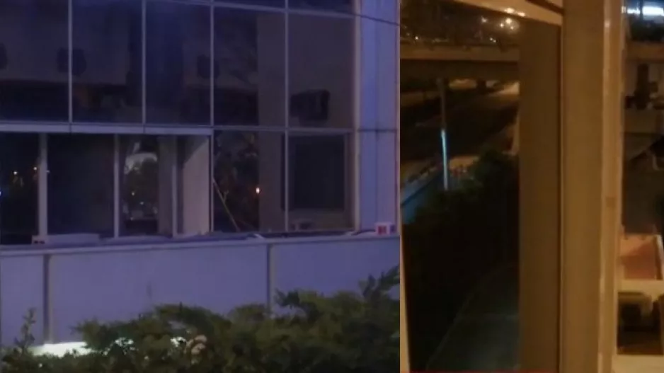 Καταδρομική επίθεση με 3 μολότοφ στον ΣΚΑΪ τα ξημερώματα (βίντεο/φώτος)